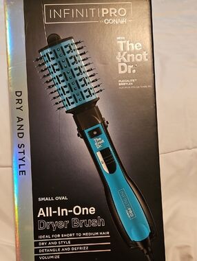 The Knot Dr. All-In-One Dryer Brush - Blue